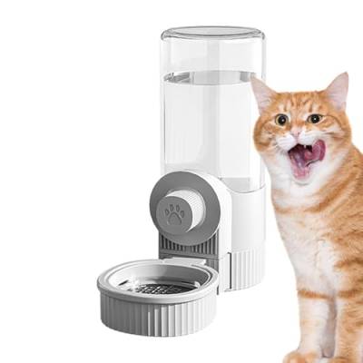 AALLYN Automatischer Futterspender für Haustiere,Automatischer Futterspender für Katzen,Futter- und Wasserspender für Haustiere - Automatischer Futterspender für Haustiere, Abnehmbarer von AALLYN