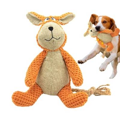 AALLYN Kaninchen-Hundespielzeug,Robustes Kaninchen-Hundespielzeug | Langlebiges Kauspielzeug für Hunde - Niedliches Häschen-Quietsch-Plüsch-Hundespielzeug, mit Plüsch gefülltes Tier, von AALLYN