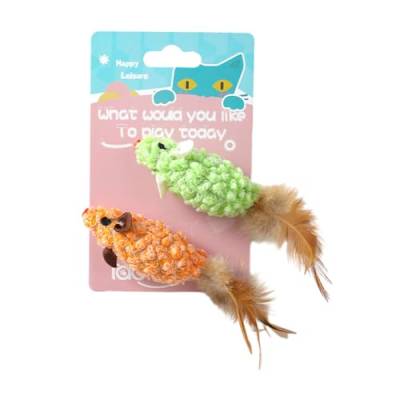 AALLYN Plüsch-Maus-förmiges Spielzeug - Hautfreundliches Maus-Stofftier - Beißspielzeug für Katzen, Meerschweinchen und Hamster im Home Garden Beach von AALLYN