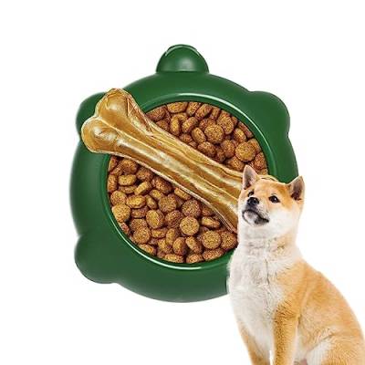 Hundenapf Slow Feeder | Haustier-Hundefütterungs-Slow-Food-Napf,Runde Futterplatte mit Futtermatte, Silikon-Leckkissen für Hunde, Trainingshilfen für die Verdauung von Welpen Aallyn von AALLYN