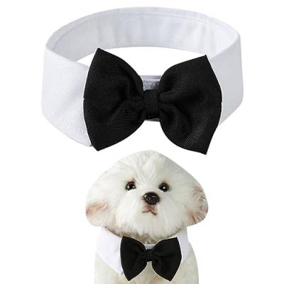 ASYKNM Baumwoll-Haustier-Fliege: Verstellbare Halskrawatte mit elegantem Bowknot für Hunde, Katzen und Welpen - perfekte Ergänzung für formelle Anlässe und Partys von ASYKNM