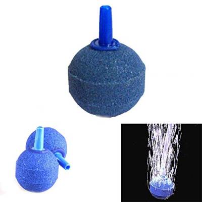AZXAZ 10 Stück 3cm Luftblase für Aquarium Kugelform Sauerstoff Erhöhen Sie Luft Stein Aquarium Zubehör (Blau) von AZXAZ