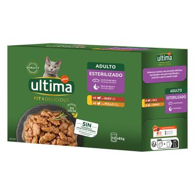 Ultima Cat Fit & Delicious 48 x 85 g - Huhn & Rind von Affinity Ultima