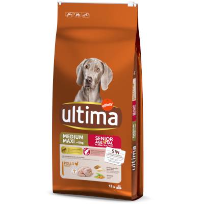 Ultima Medium / Maxi Senior Huhn - Sparpaket: 2 x 12 kg von Affinity Ultima
