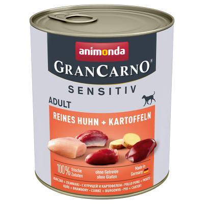 animonda GranCarno Adult Sensitive 6 x 800 g - Reines Huhn & Kartoffeln von Animonda GranCarno