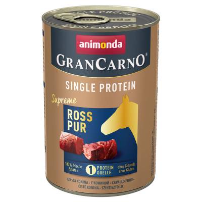 Sparpaket animonda GranCarno Adult Single Protein Supreme 24 x 400 g -  Ross Pur von Animonda GranCarno