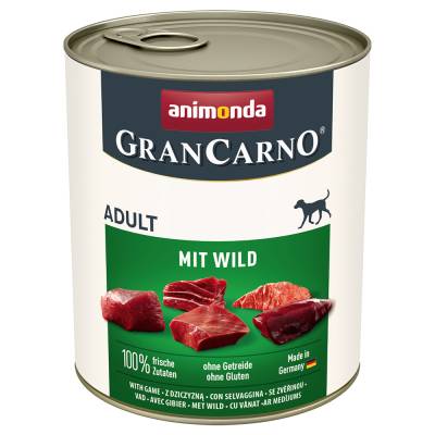 animonda GranCarno Original Adult 6 x 800 g - mit Wild von Animonda GranCarno