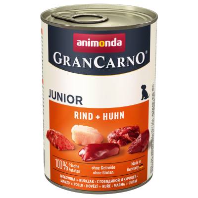 Sparpaket animonda GranCarno Original 12 x 400 g - Junior: Rind & Huhn von Animonda GranCarno