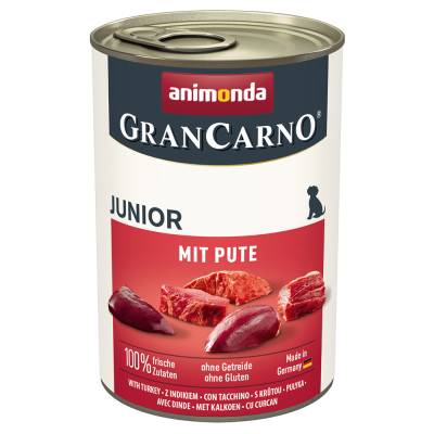 Sparpaket animonda GranCarno Original 12 x 400 g - Junior: mit Pute von Animonda GranCarno