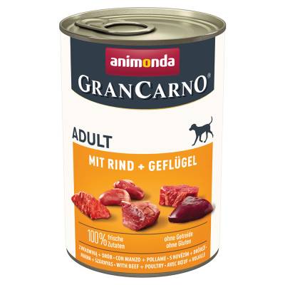 Sparpaket animonda GranCarno Original 12 x 400 g - Rind & Geflügel von Animonda GranCarno