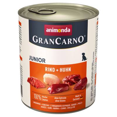 Sparpaket animonda GranCarno Original 24 x 800 g - Junior: Rind & Huhn von Animonda GranCarno