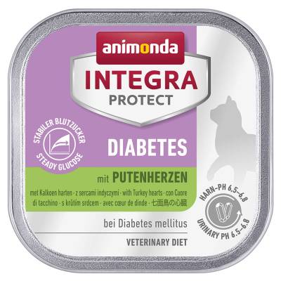 animonda INTEGRA PROTECT Diabetes mit Putenherzen 32x100g von animonda Integra Protect