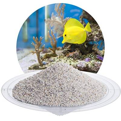 Schicker Mineral – 25 kg Aquariumsand Weiß – feiner Aquariumkies gewaschen & ungefärbt – kantengerundeter Bodengrund Kies für Süßwasseraquarien & Meerwasseraquarien (Ø Körnung: 1,0-2,0 mm) von Aquagran