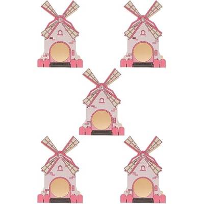 Beavorty 5st Hamster-windmühlenhaus Lebensräume Von Rennmäusen Entzückendes Hamsterversteck Kauspielzeug Rattenversteck Chinchilla-Spielzeug Rattenvorräte Lieferungen Hölzern Goldener Bär von Beavorty