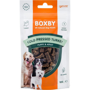 Boxby Cold Pressed Turkey (Truthahn) Hundesnacks 12 x 100 g von Boxby