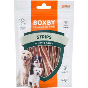 Boxby Strips Snackstreifen für Hunde 15 x 100 g von Boxby