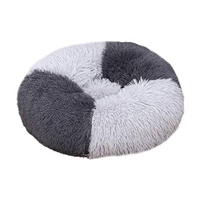 Hunde- und Katzenbett mit Kissen, rutschfeste Unterseite, rund, lang, Plüsch, Katzennest für warmes Schlafen – #17 von CUSROS