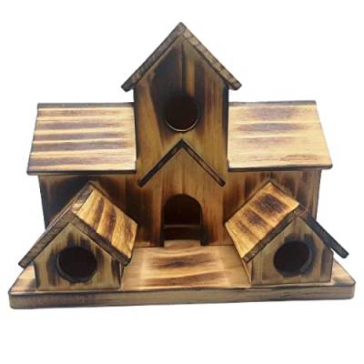 Vogelhaus, 6 Löcher, großer Raum, Unterschlupf, aus Holz, handgefertigt, Kolibri-Haus, Outdoor-Zubehör – #1 von CUSROS