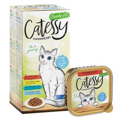 Mixpaket Catessy Schälchen 32 x 100 g Häppchen in Soße (4 Sorten) von Catessy