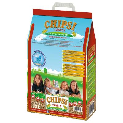 Chipsi Family Mais-Hygiene-Pellets - 2 x 20 Liter von Chipsi