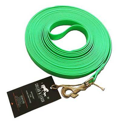 Collar & Leash BIOTHANE® Schleppleine - BETA 13 mm - [10 m] - neon grün - GN528 von Collar & Leash