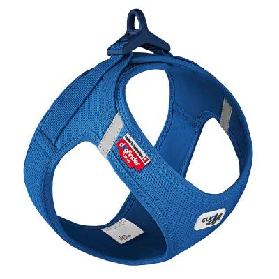 Curli Vest Geschirr Clasp Air-Mesh, blau - Größe 2XS: Brustumfang 30,2 - 33,8 cm von Curli