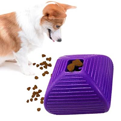 Dyeulget 2 Stück Hunde-Kauspielzeugbälle | IQ Traning Ball Lebensmittelspender Spielzeug – Hunde-Puzzle-Kauspielzeug, natürliches Kauspielzeug, interaktives Hundespielzeug für Zahnreinigung, Kauen, von Dyeulget
