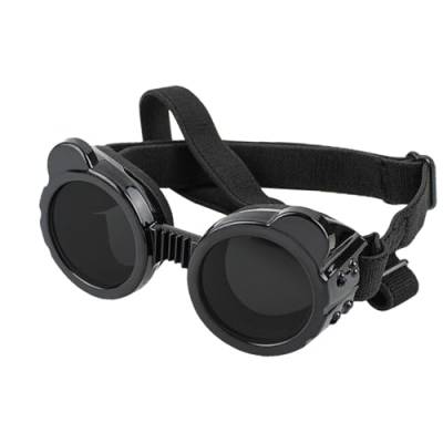 Dyeulget Hundesonnenbrille, UV-Schutz Sonnenbrille für Hunde, winddichte Antibeschlag-Haustier-Sonnenbrille mit Nebelschutz für kleine Hunde von Dyeulget