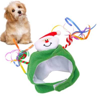 Dyeulget Weihnachtsmütze | Katzen- und Hundekostüm – atmungsaktiv und weich Weihnachten Hundemütze Kostüm für kleine bis mittelgroße Haustiere Hunde Katzen von Dyeulget