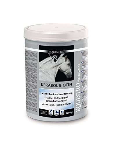 EQUISTRO® Kerabol Biotin| Ergänzungsfuttermittel für Pferde | Fördert ein gesundes Hufwachstum und Fellwachstum| Soforthilfe bei geschädigtem Hufhorn | 1.000g von Equistro