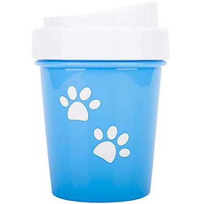 FRGMNT Schmutzige Wasch Maschine für Kleine Große Hunde Reiniger Tasse Tragbar Haustier Pflege Bürste Hunde Fuß Washer Heimtier Bedarf Produkte Blau von FRGMNT