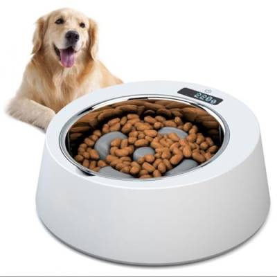 Intelligenter Futternapf mit Waage, Herausnehmbare Hundenäpfe für Langsames Fressen, 500 G Fassungsvermögen, Geneigtes Design, Ideal Zur Überwachung der Essgewohnheiten von von Fabater