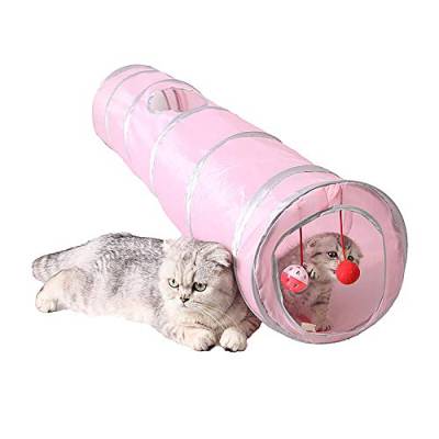 Tunnel für Katzen,Kleintierspielzeug,katzentunnel für große Katzen,Tunnel für Kaninchen,interaktives katzenspielzeug,katzenspielzeug interaktiv,120 * 24 cm von FoggDanieler