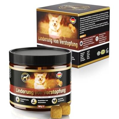 GastroBalance Linderung von Verstopfung beim Hund – 60 weichen Kausnacks Abführmittel für Hunde 100% natürliche Wirkstoffe (DEUTSCH) von GastroBalance