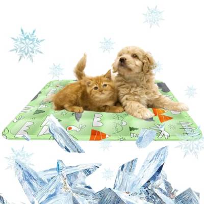 HEKARBAMILL Hundekühlmatte 40x50 cm kratzresistente Kühlmatte für Hundekühlung Decke Selbstkühlung für Haustier-Terrarium-Hitzematten von HEKARBAMILL