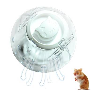 Hamsterball - 5,5-Zoll-Hamsterrad mit transparentem Kugellauf | Niedlicher Übungs-Miniball für Zwerghamster, um Langeweile zu lindern und die Aktivität im Chinchilla-Käfig zu steigern Heshi von Heshi