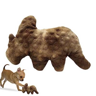 Heshi Dinosaurier-Hundespielzeug | Haustier-Katzen-Hundezubehör Plüschtier | Tragbares Plüsch-Kautrainingsspielzeug für Haustiere, quietschendes Hundespielzeug für kleine, mittelgroße Hunde, Welpen von Heshi