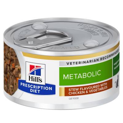 Hill’s Prescription Diet Metabolic Ragout mit Huhn - Sparpaket: 96 x 82 g von Hill's Prescription Diet