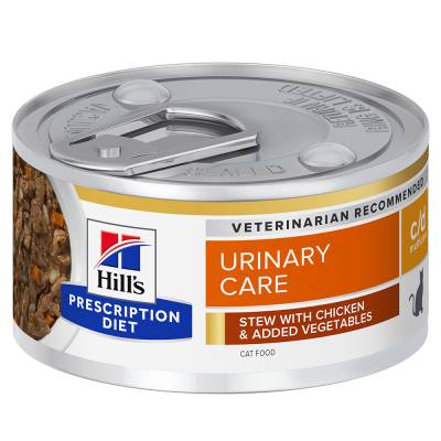 Hill’s Prescription Diet c/d Urinary Care mit Huhn & Gemüse - 12 x 82 g von Hill's Prescription Diet