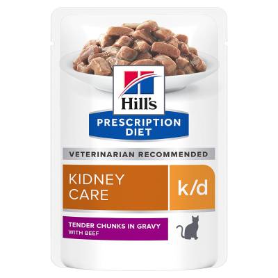 Hill’s Prescription Diet k/d Kidney Care mit Rind - Sparpaket: 48 x 85 g von Hill's Prescription Diet