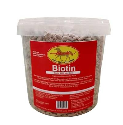 Scheidler horse-direkt Biotin 2000 für Ihr Pferd 3,0 kg (2 x 1,5 kg Aromabeutel) - Ergänzungsfuttermittel von Scheidler horse-direkt