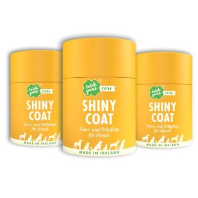 Irish Pure Shiny Coat Fell-Snacks für Hunde | 3 x 300g Dose | fellpflege Hund | glänzendes Fell | Hautgesundheit | Leinsamen als Fellglanz-Booster | Omega-3-Fettsäuren | Vitamin E, Biotin & Zink von Irish Pure