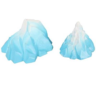 Jopwkuin Unterwasser-Eisberg-Ornament, Aquarium-Eisberg-Dekoration, Stabile Basis, Landschaftsgestaltungssimulation für Süßwasser von Jopwkuin