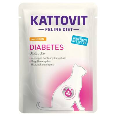Kattovit Feline Diabetes / Gewicht 24 x 85 g - Huhn von Kattovit