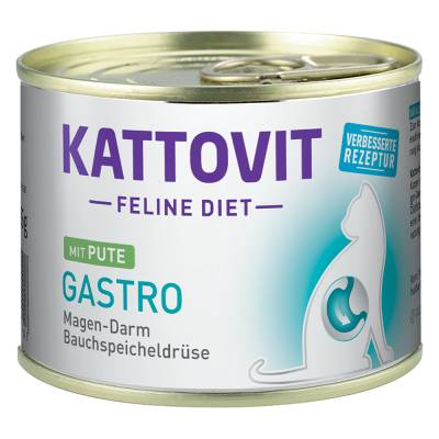 Kattovit Gastro 185 g - Sparpaket: Pute (12 x 185 g) von Kattovit