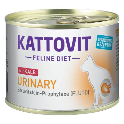 Kattovit Urinary Dose 185 g - Sparpaket: Kalb (12 x 185 g) von Kattovit