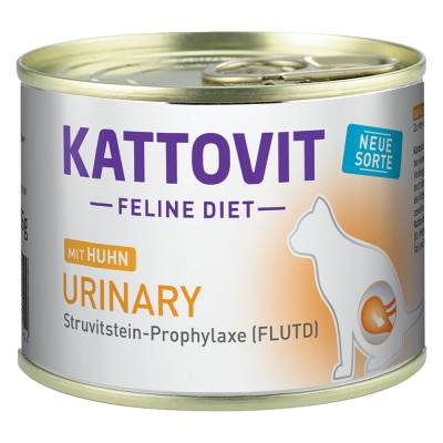 Kattovit Urinary Dose 185 g - Sparpaket: Huhn (24 x 185 g) von Kattovit