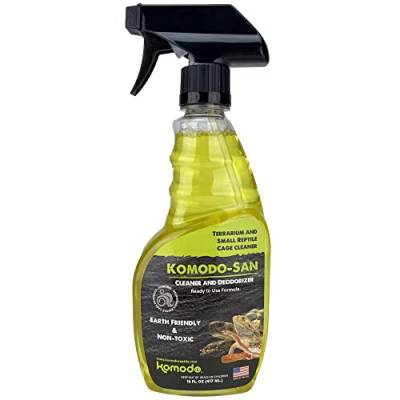 Komodo - San Reptilien-Terrarium-Reinigungsspray | Käfigreiniger & Deodorizer | ungiftig, umweltfreundlich und hergestellt in den USA – 473 ml Sprühflasche von Komodo