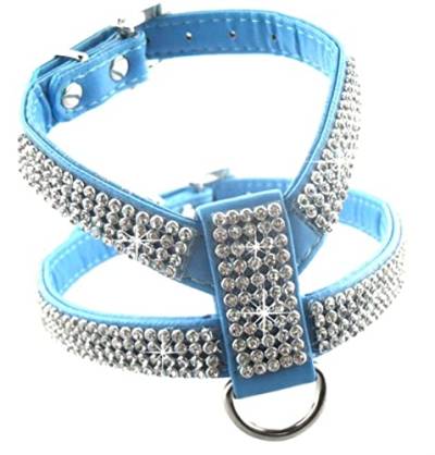 1 Stück Hundegeschirr Sicherheit Dress Up Pet Harness Halsband für kleine mittelgroße Hunde-Blau,XS von LRZIN
