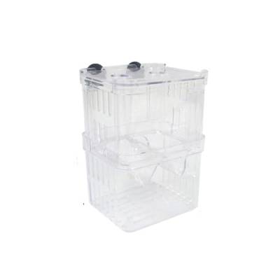 Leadigol 1 x Anzuchtbox, Isolations-Zuchtkasten, transparenter Aquarium-Brutkasten mit Saugnapf für kleine Fische von Leadigol